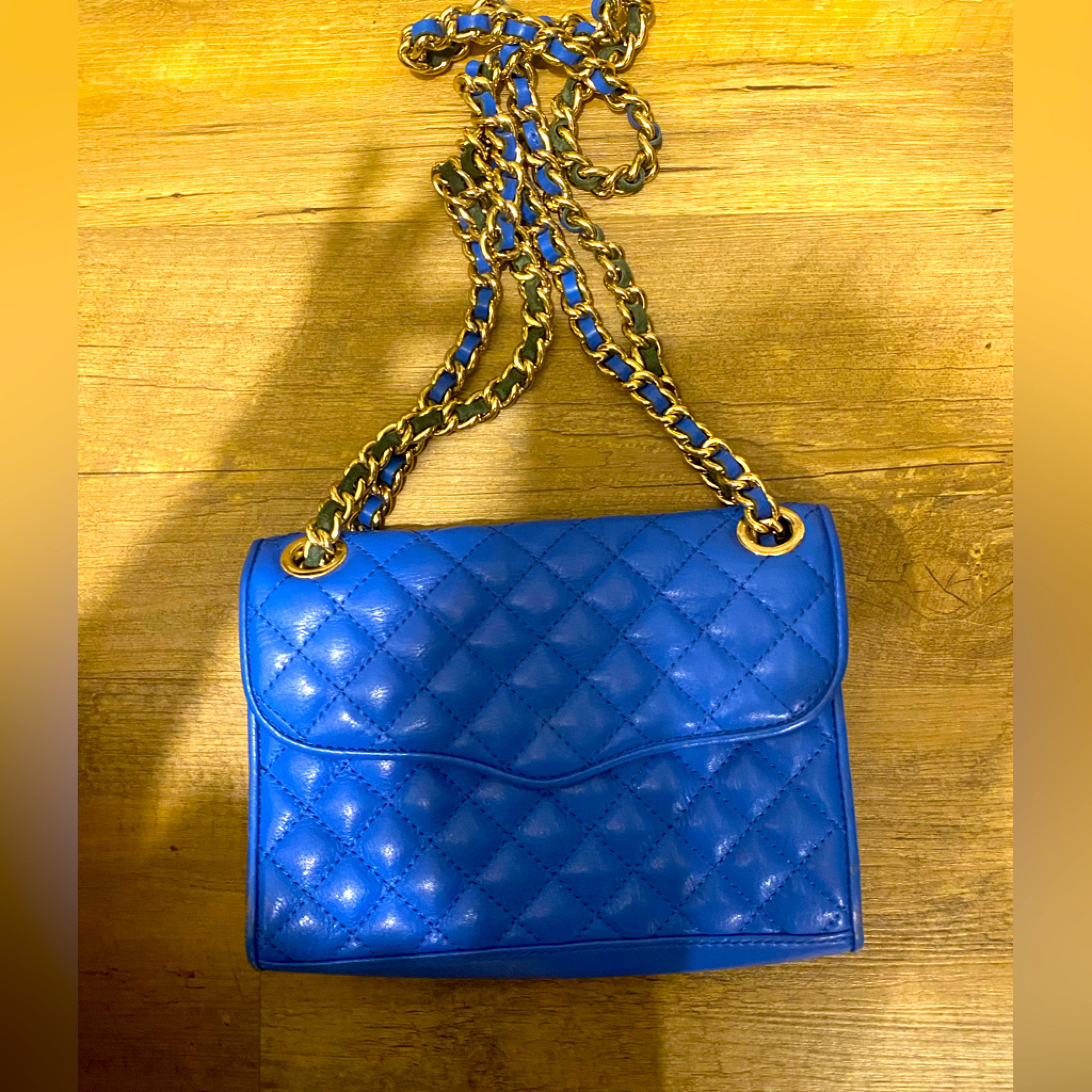 Rebecca Minkoff Crossbody Royal Blue Quilted Bag